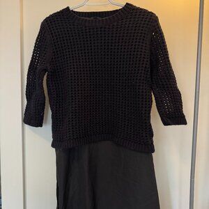 Navy COS sweater dress